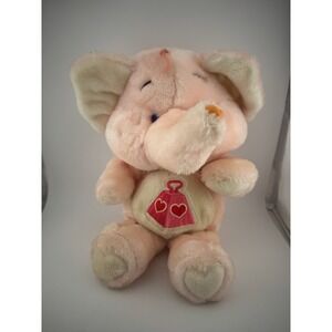Vintage 1984 Care Bears Cousins A Heart Elephant Plush Stuffed‎ Animal Kenner